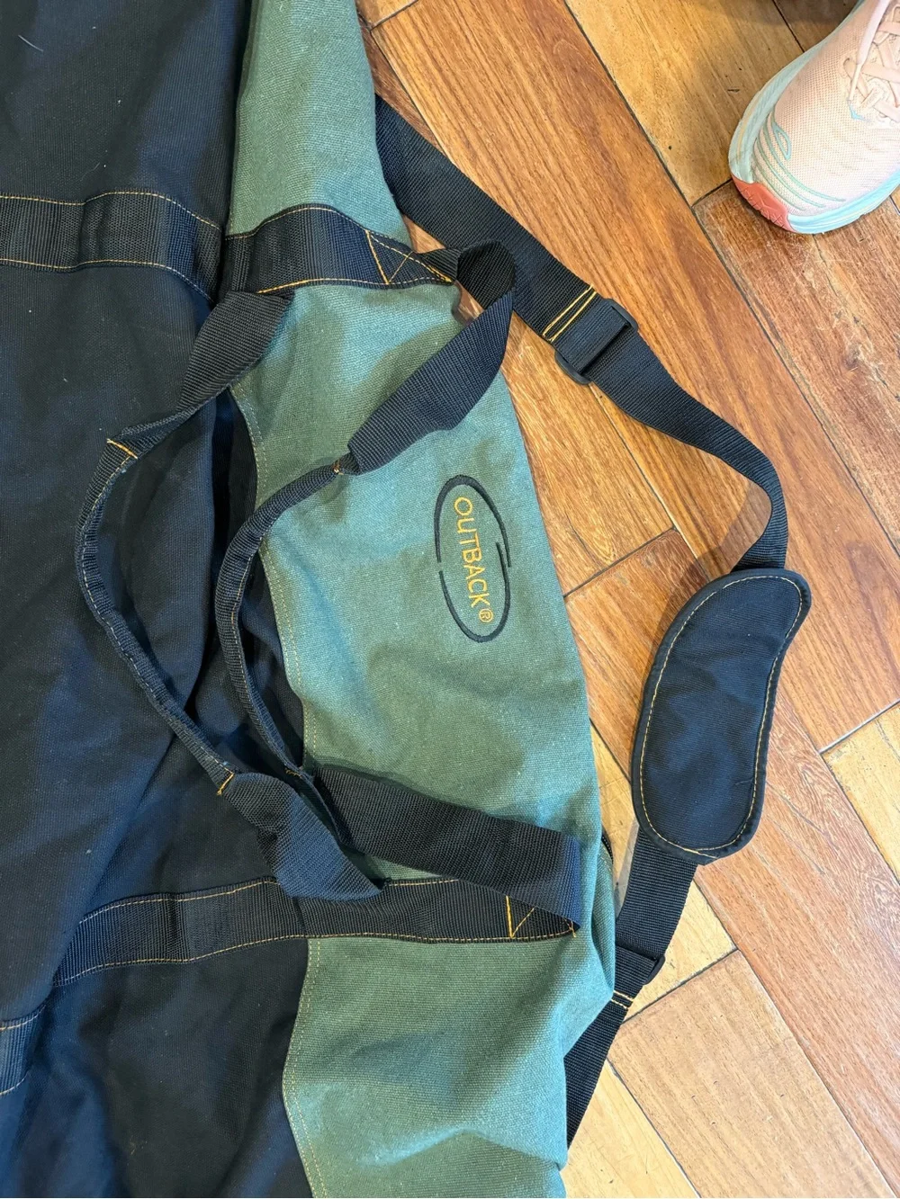 Outback Green and Black Duffel Bag — Colossal Size